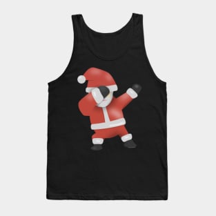 Dabbing Shirt Funny Dabbing Santa Christmas Shirt Tank Top